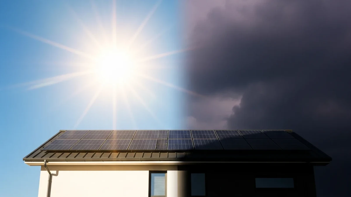 ¿Qué pasa con los paneles solares cuando no hay sol?