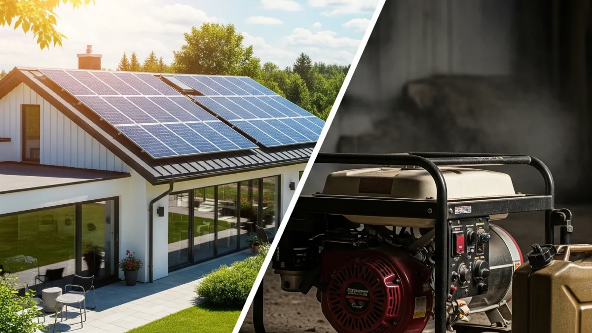 ¿Paneles Solares o un Generador?